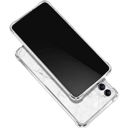 White Marble Galaxy A15 5G Clear Case